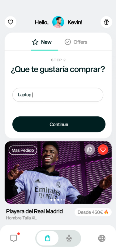 Captura de la app BringIt, plataforma de delivery